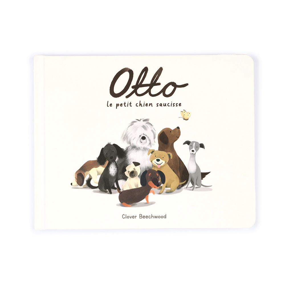 Baby & Books Jellycat Otto Le Petit Chien Saucisse Livre 18cm x 23cm x 2cm Blancos | México  8392UXATY