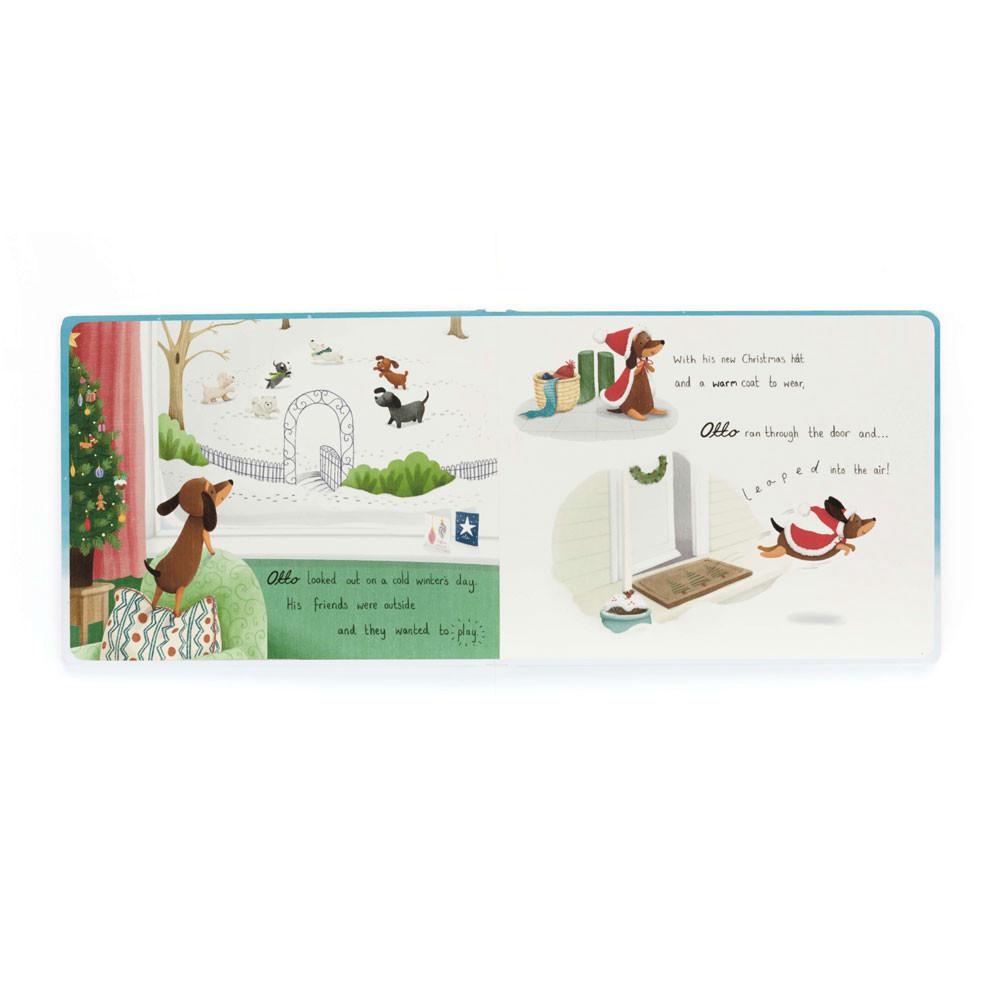 Baby & Books Jellycat Otto's Snowy Christmas Book 18cm x 23cm x 2cm Azules | México  7638QCBEW
