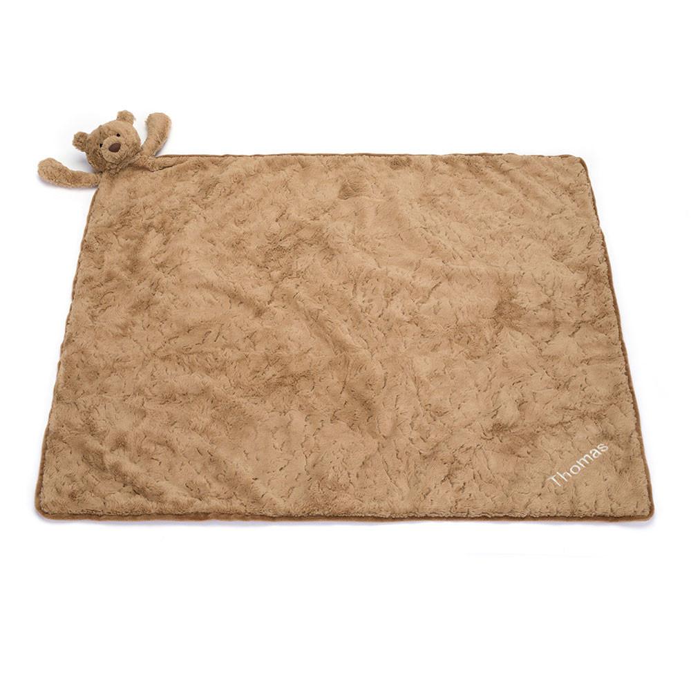 Baby & Books Jellycat Personalised Bartholomew Bear Blankie 56cm x 70cm x 9cm Marrom | México  8670EDZBN