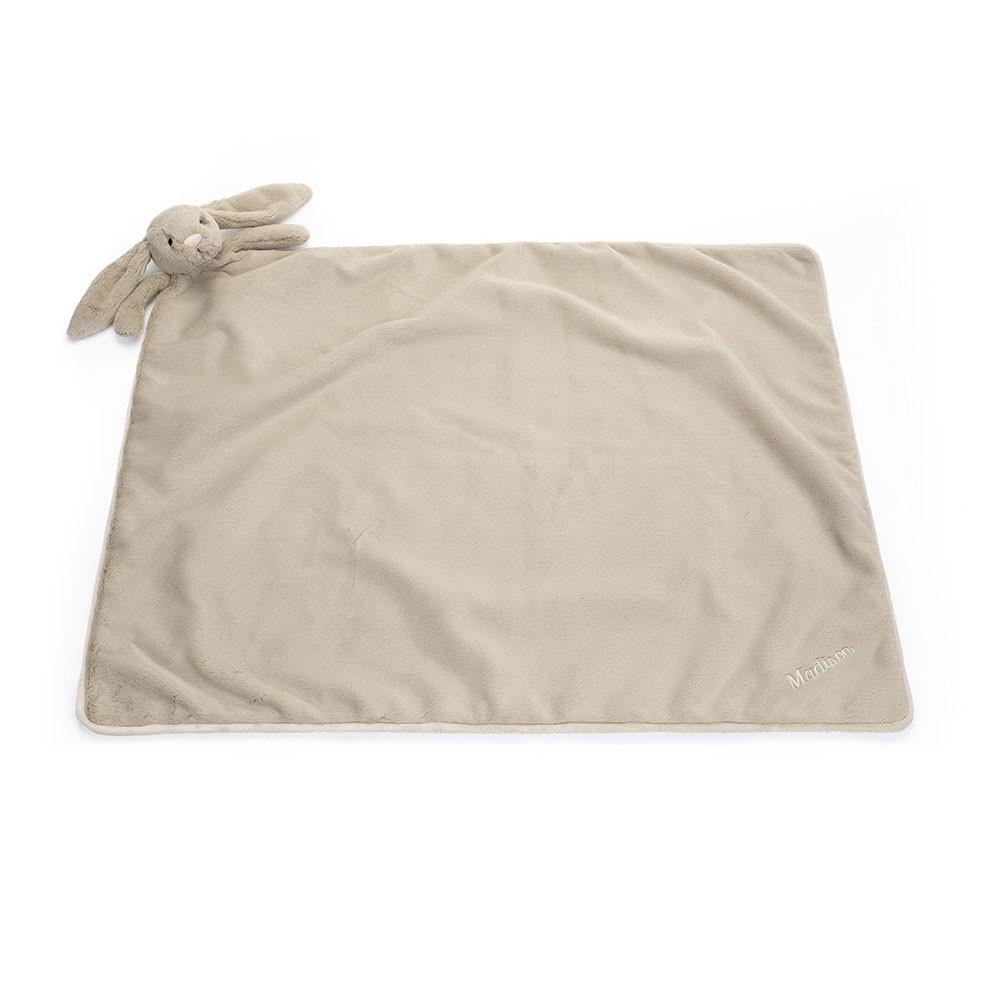 Baby & Books Jellycat Personalised Bashful Bunny Blankie 56cm x 70cm x 9cm Beige | México  6254TEVWC