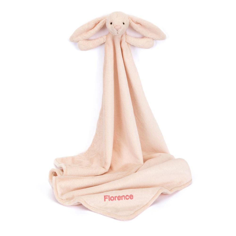 Baby & Books Jellycat Personalised Bashful Blush Bunny Blankie 56cm x 70cm x 9cm Rosas | México  9463ZPTJK