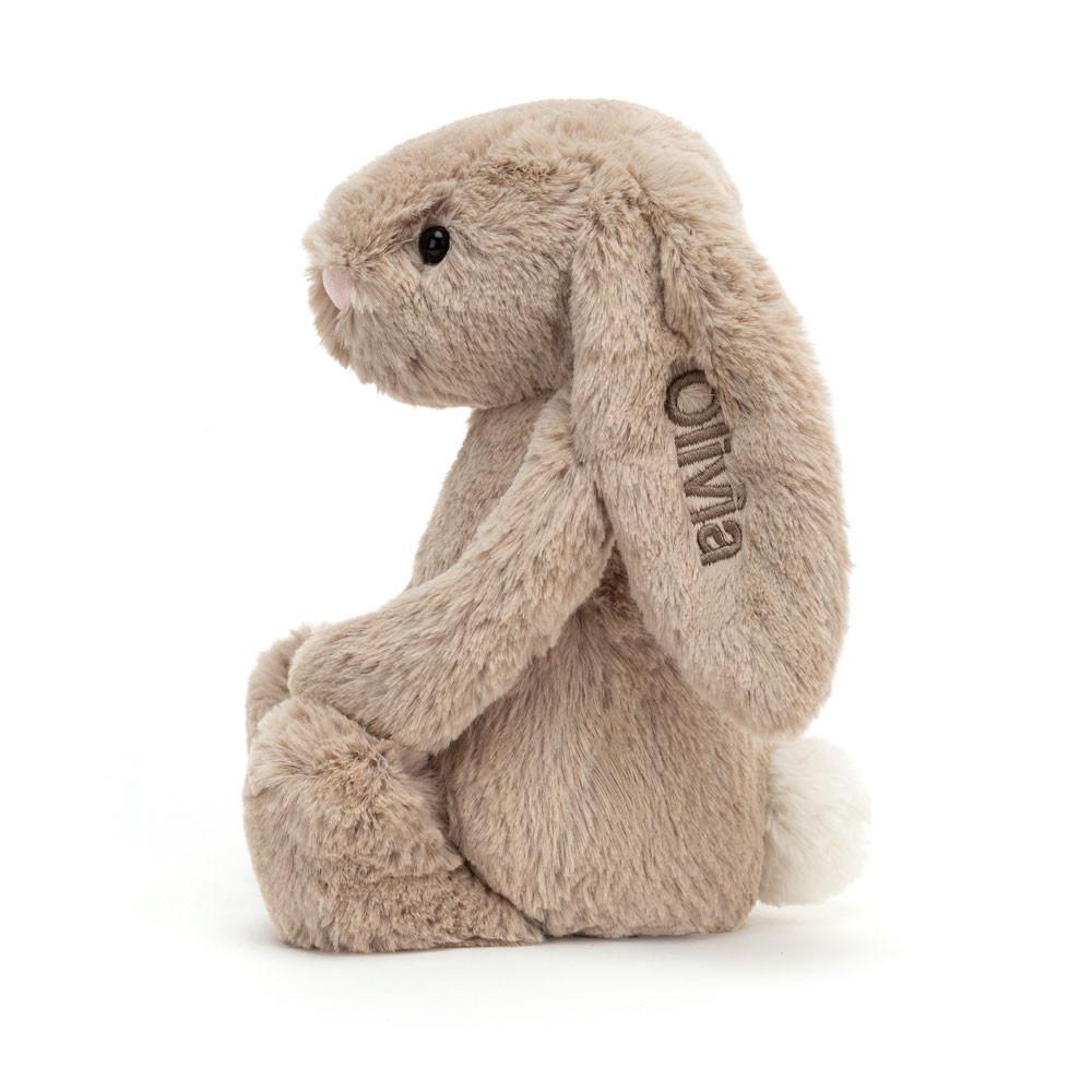 Baby & Books Jellycat Personalised Bashful Bunny Medium 31cm x 12cm x 9cm Beige | México  1987PHDAJ