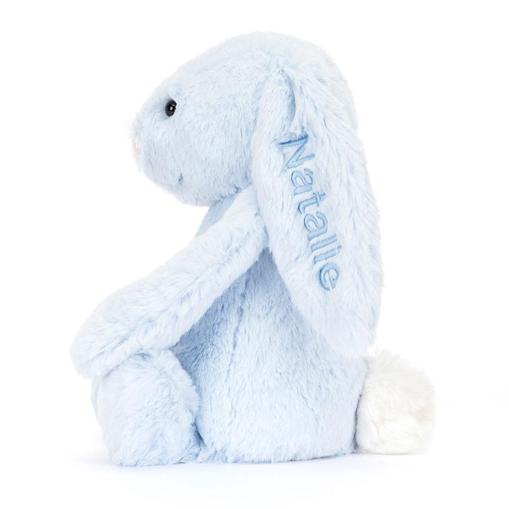 Baby & Books Jellycat Personalised Bashful Bunny Medium 31cm x 12cm x 9cm Azules | México  4536WUNMG