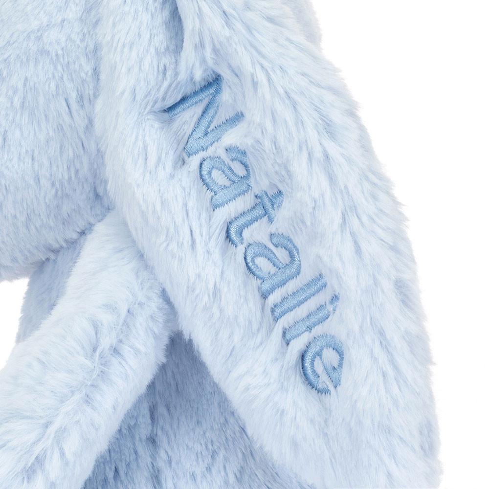 Baby & Books Jellycat Personalised Bashful Bunny Medium 31cm x 12cm x 9cm Azules | México  4536WUNMG