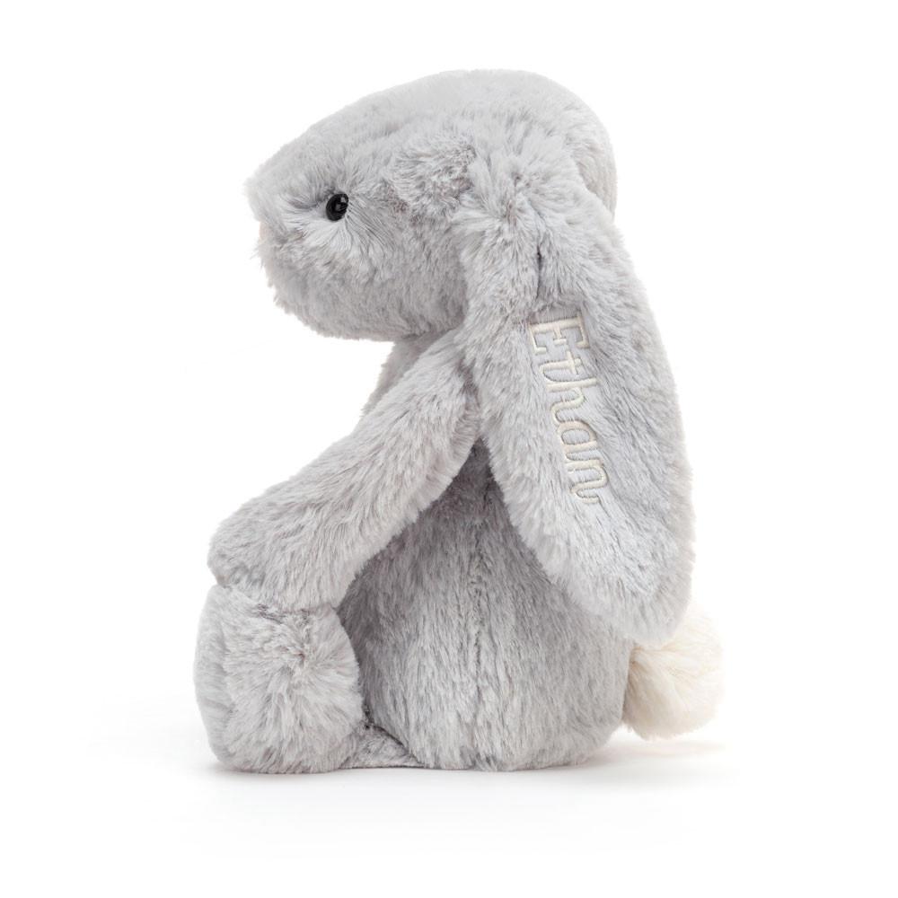 Baby & Books Jellycat Personalised Bashful Silver Bunny Medium 31cm x 12cm x 9cm Grises | México  6480BOCRE