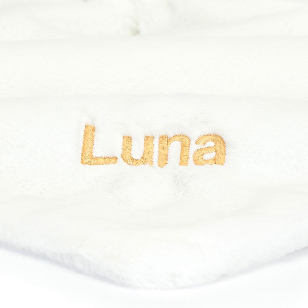 Baby & Books Jellycat Personalised Bashful Luxe Bunny Luna Soother 15cm x 34cm x 34cm Blancos | México  3974ROEAW