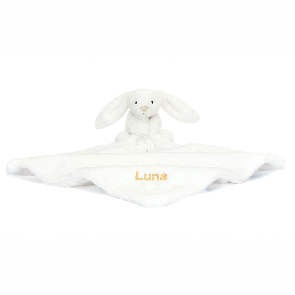 Baby & Books Jellycat Personalised Bashful Luxe Bunny Luna Soother 15cm x 34cm x 34cm Blancos | México  3974ROEAW