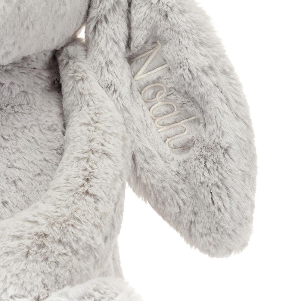 Baby & Books Jellycat Personalised Bashful Silver Bunny Huge 51cm x 21cm x 12cm Grises | México  8972UNIOF