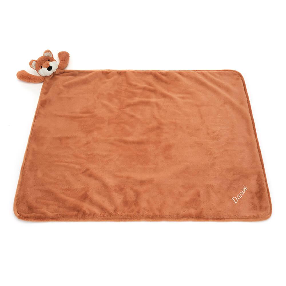 Baby & Books Jellycat Personalised Bashful Fox Cub Blankie 56cm x 70cm x 9cm Naranjas | México  4910TLZPD