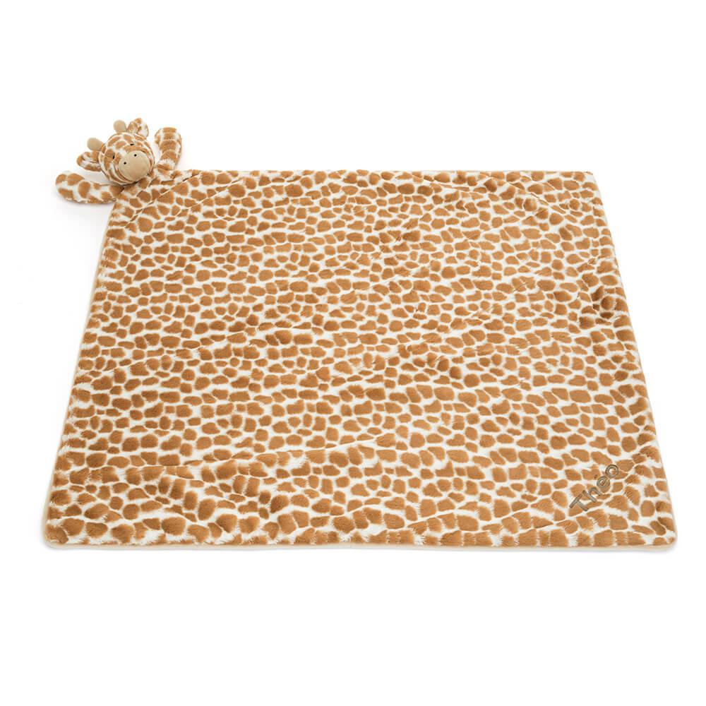Baby & Books Jellycat Personalised Bashful Giraffe Blankie 56cm x 70cm x 9cm Naranjas | México  7921NGROT