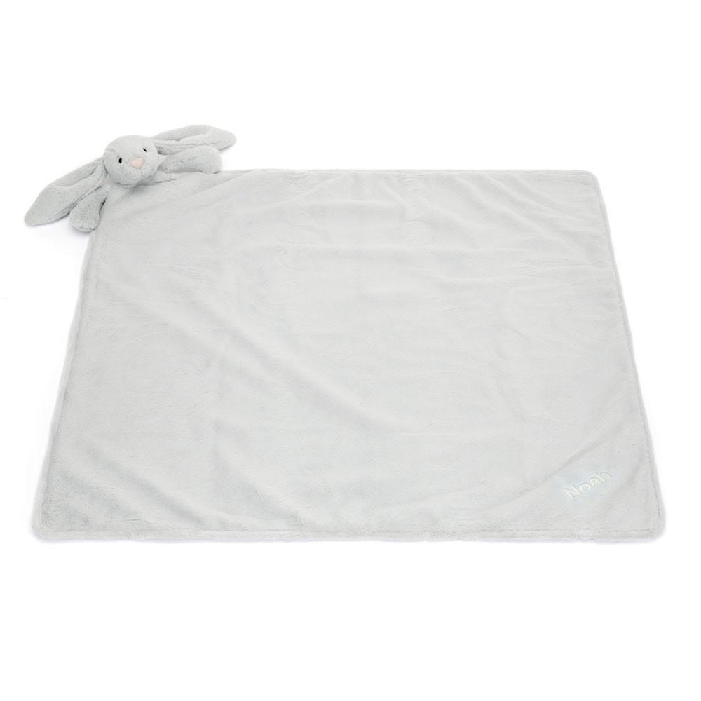 Baby & Books Jellycat Personalised Bashful Silver Bunny Blankie 56cm x 70cm x 9cm Grises | México  6148AMUZL