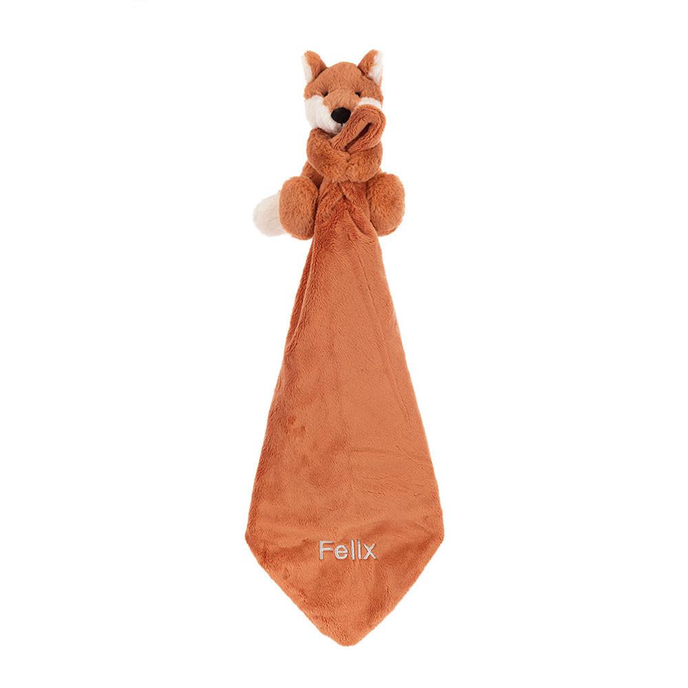Baby & Books Jellycat Personalised Bashful Fox Cub Soother 15cm x 34cm x 34cm Naranjas | México  5912ZTFPY