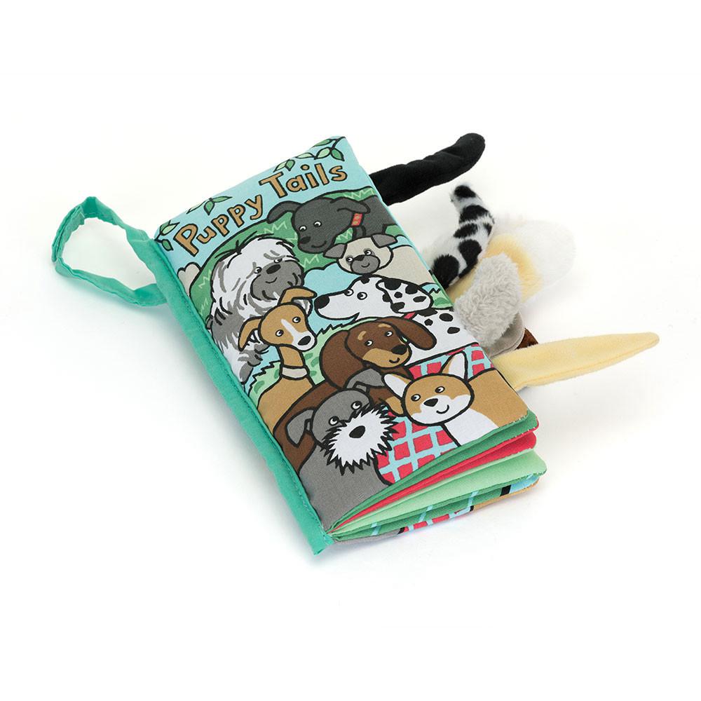 Baby & Books Jellycat Puppy Tails Activity Book 22cm x 13cm x 5cm Verdes | México  8361IZGQK