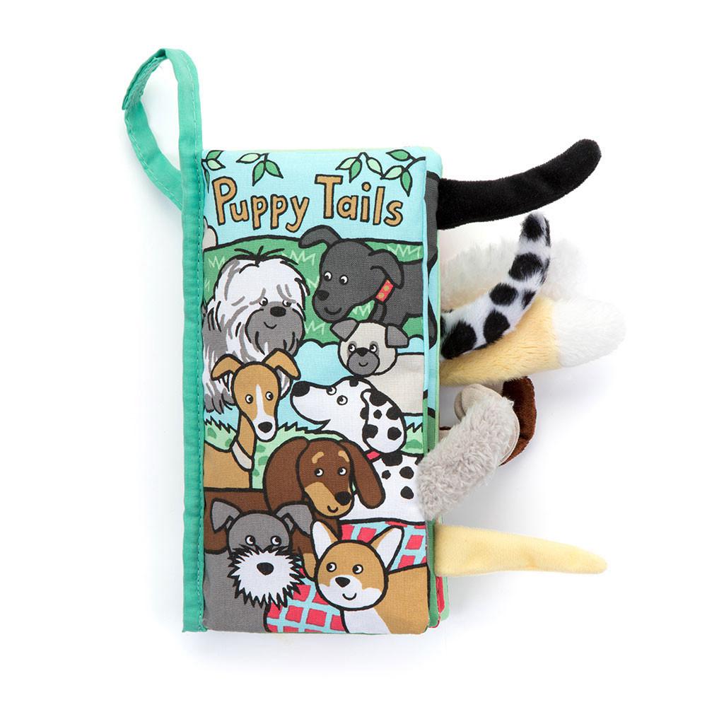 Baby & Books Jellycat Puppy Tails Activity Book 22cm x 13cm x 5cm Verdes | México  8361IZGQK