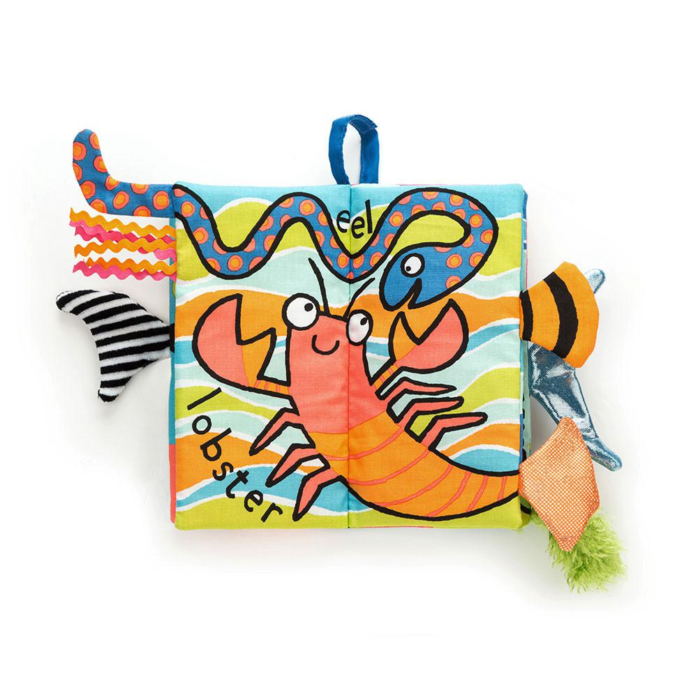 Baby & Books Jellycat Sea Tails Book 22cm x 13cm x 5cm Azules | México  9536IXUZP