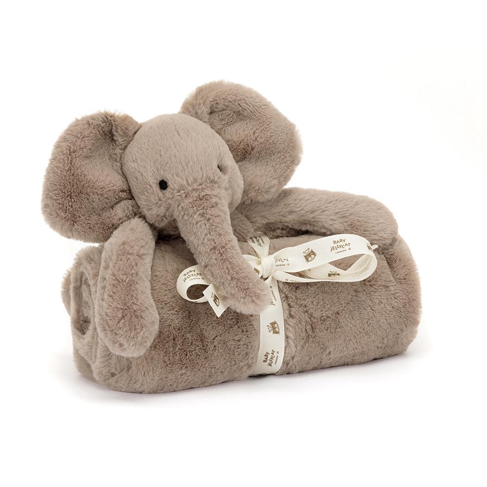 Baby & Books Jellycat Smudge Elephant Blankie 56cm x 70cm x 9cm Grises | México  9580GWNVD