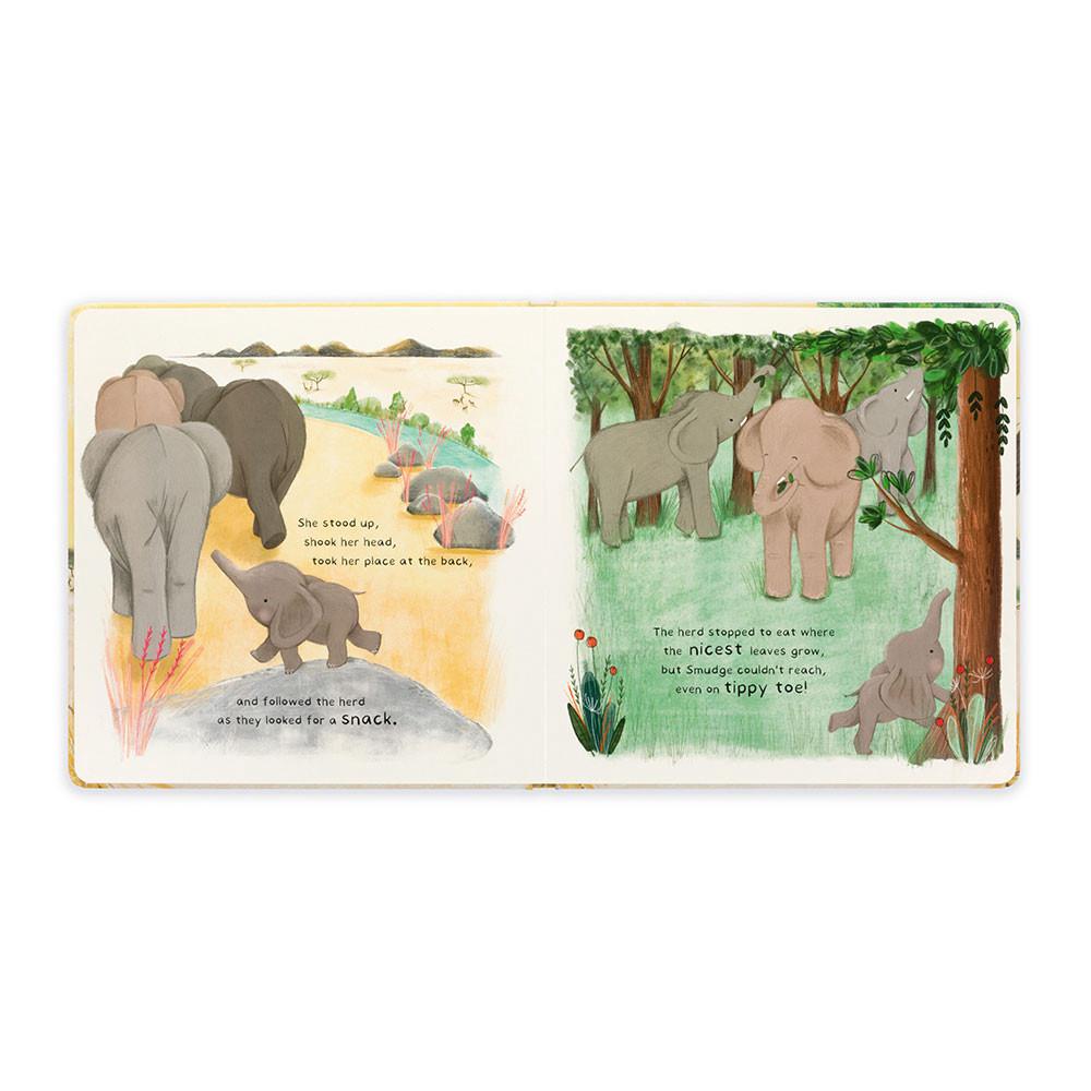 Baby & Books Jellycat Smudge the Littlest Elephant Book 23cm x 23cm x 2cm Grises | México  0487ZWNOE