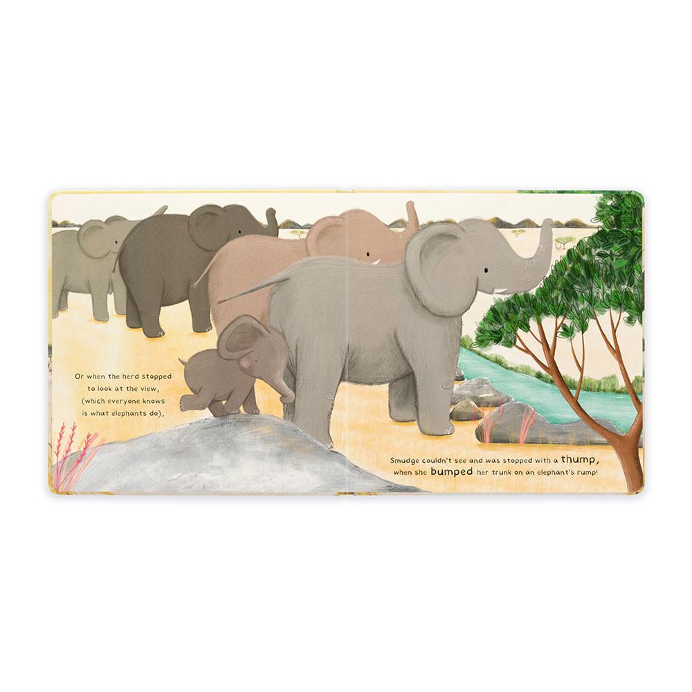 Baby & Books Jellycat Smudge the Littlest Elephant Book 23cm x 23cm x 2cm Grises | México  0487ZWNOE