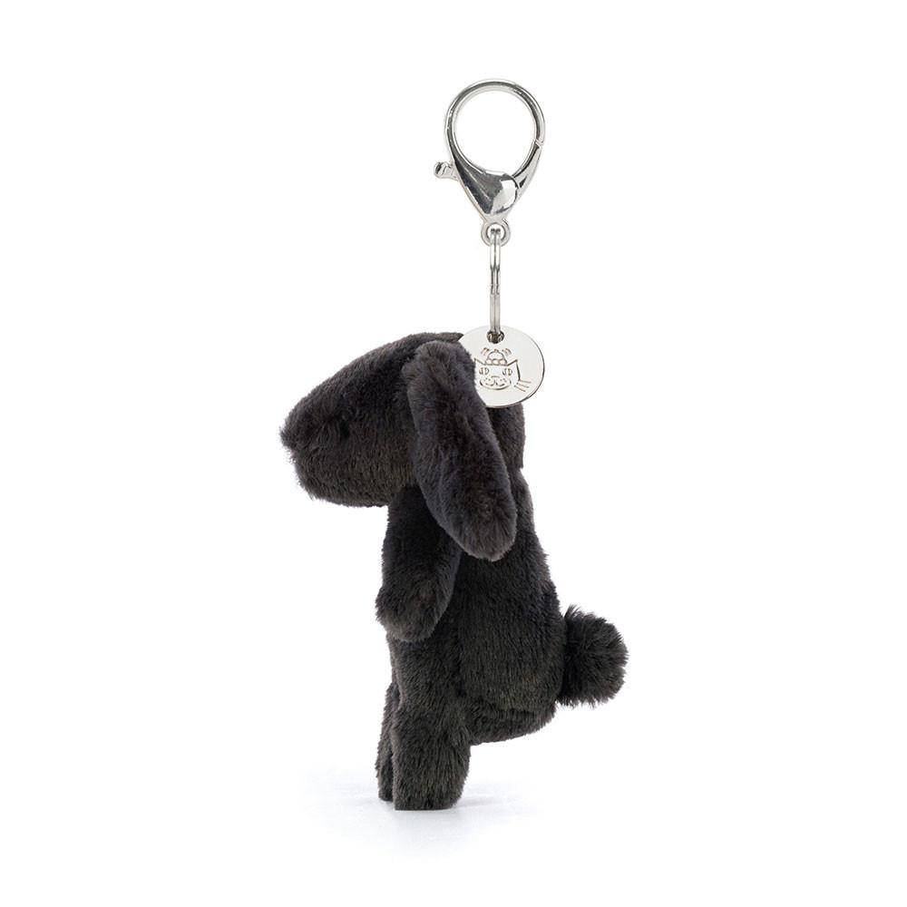 Bag Charm Jellycat Bashful Bunny Inky 15cm x 4cm x 3cm Negros | México  7359VCMSU