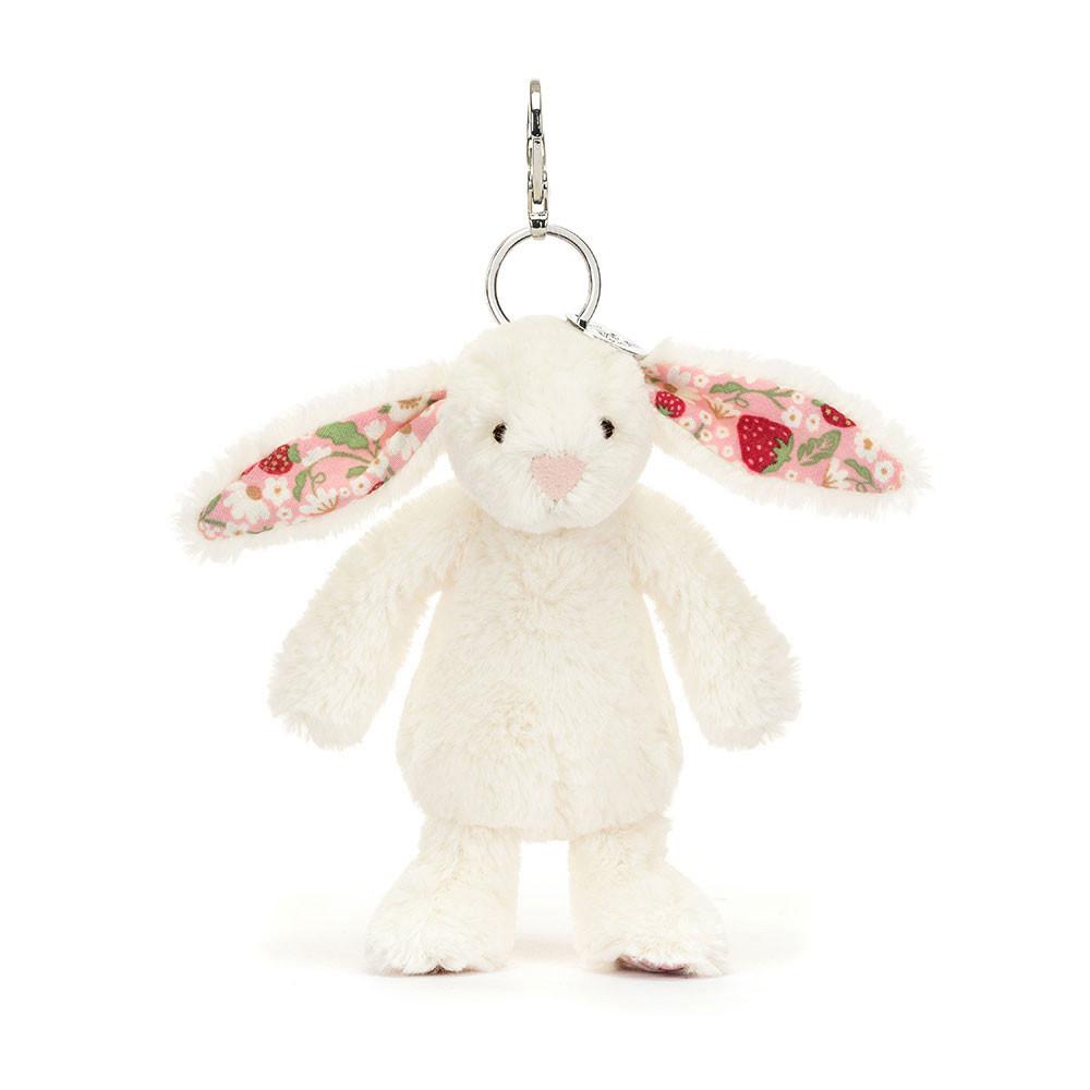 Bag Charm Jellycat Blossom Cream Bunny \'Berry\' 17cm x 4cm x 3cm Blancos | México  2190OVTPY