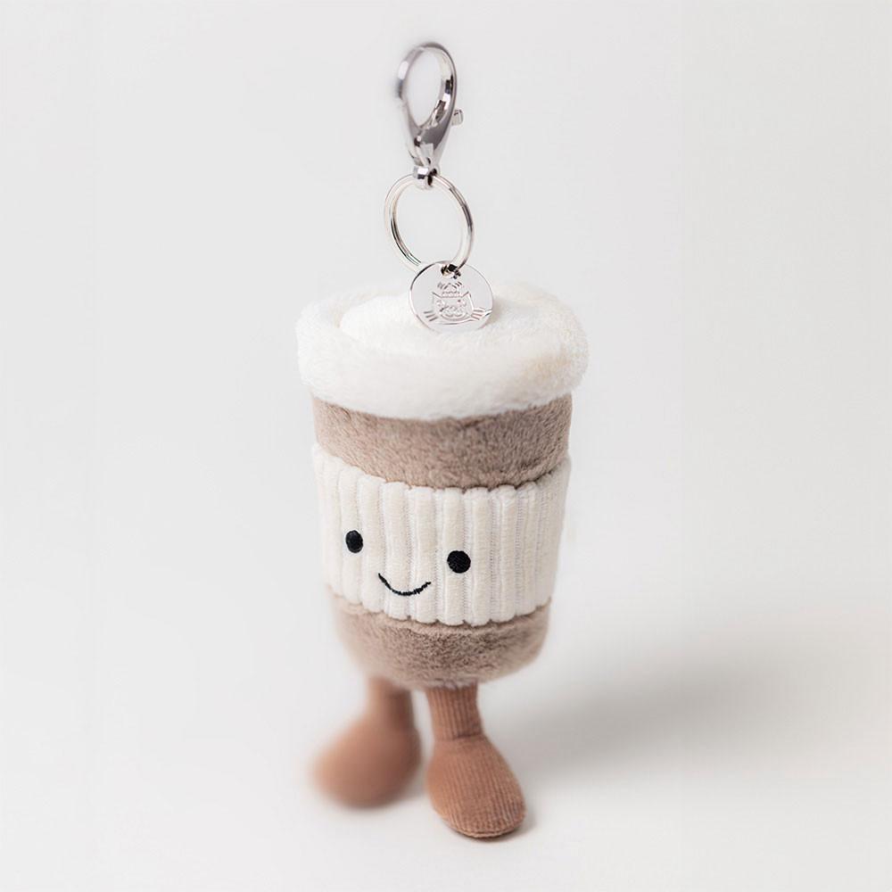Bag Charm Jellycat Coffee-To-Go 18cm x 5cm x 5cm Beige | México  8612YBRNU