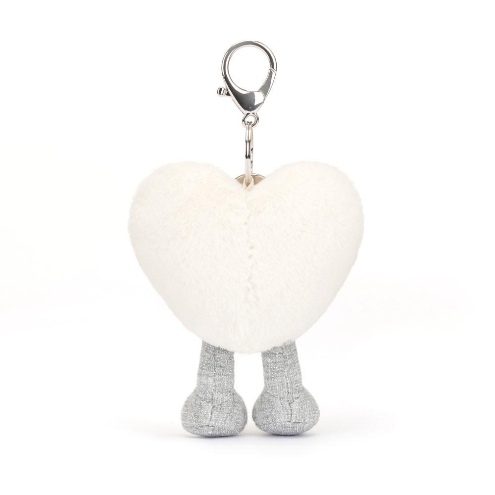 Bag Charm Jellycat Cream Heart 13cm x 9cm x 3cm Blancos | México  6208EKGZA