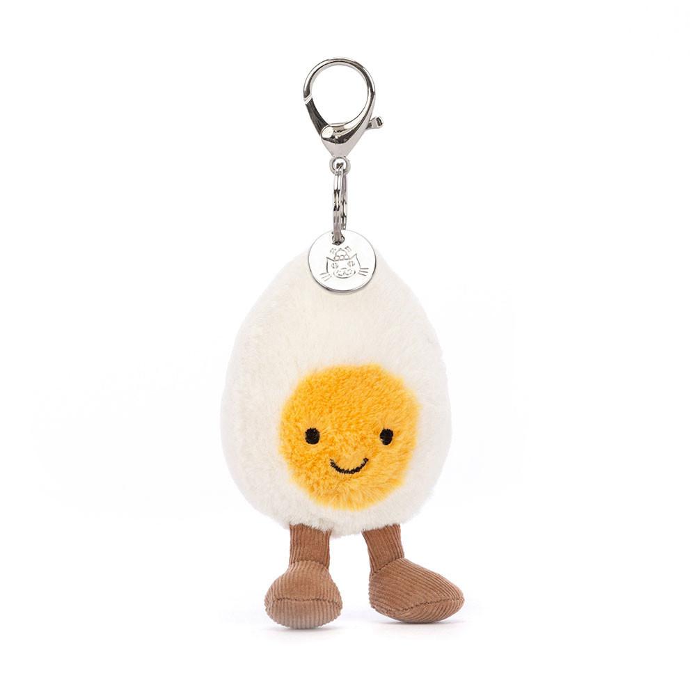 Bag Charm Jellycat Happy Boiled Egg 18cm x 7cm x 3cm Blancos | México  3412KQJVY