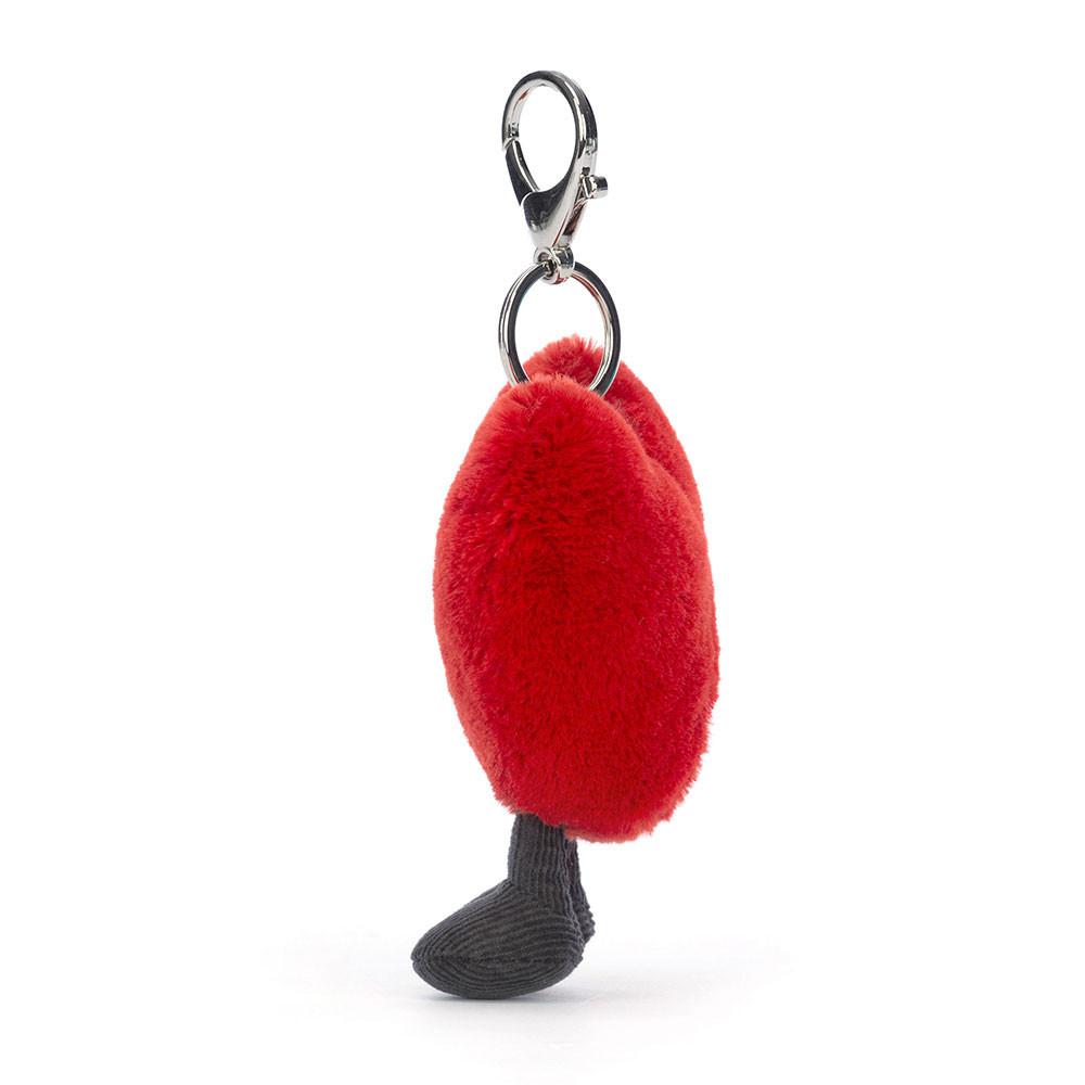 Bag Charm Jellycat Heart 13cm x 9cm x 3cm Rojos | México  6593KMSAB