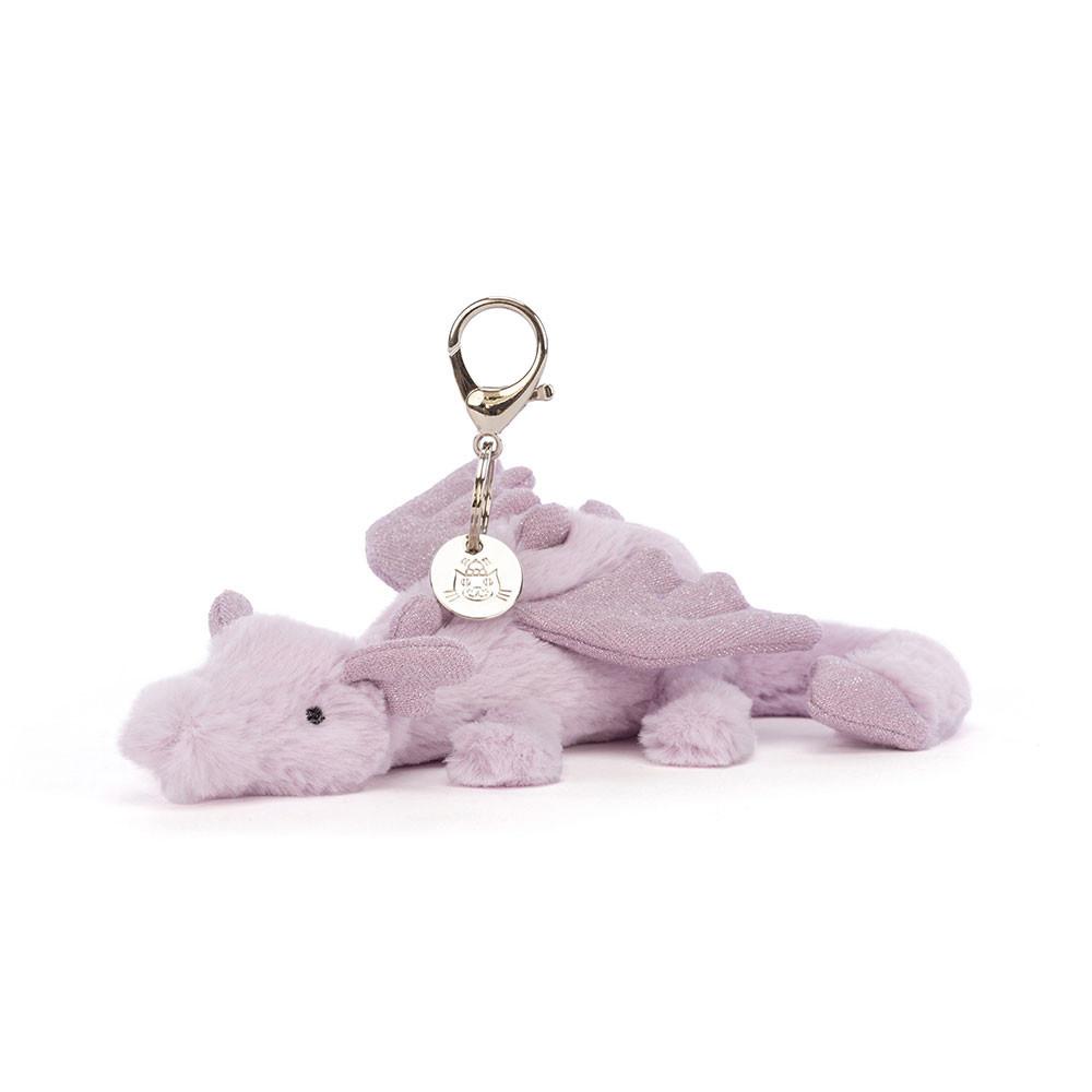 Bag Charm Jellycat Lavender Dragon 12cm x 8cm x 22cm Morados | México  7215TQKLY