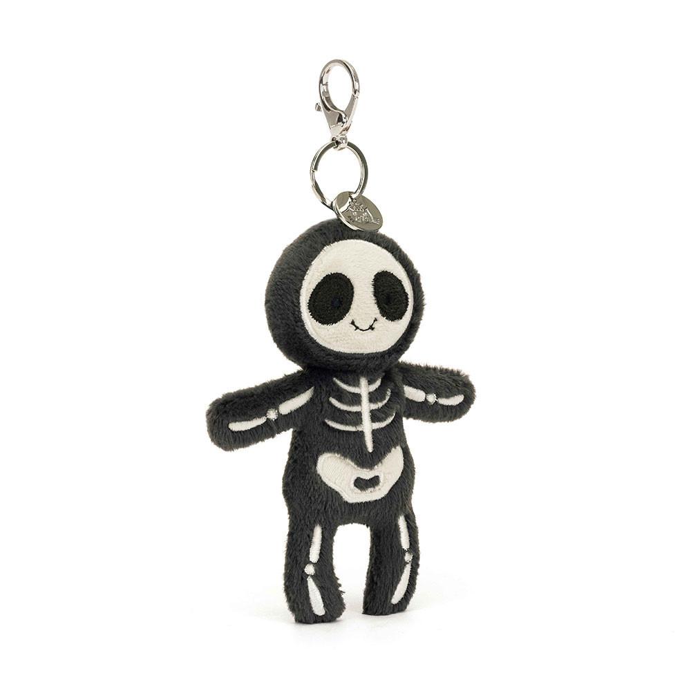 Bag Charm Jellycat Skeleton Bob 20cm x 11cm x 2cm Negros | México  5081PZHUV