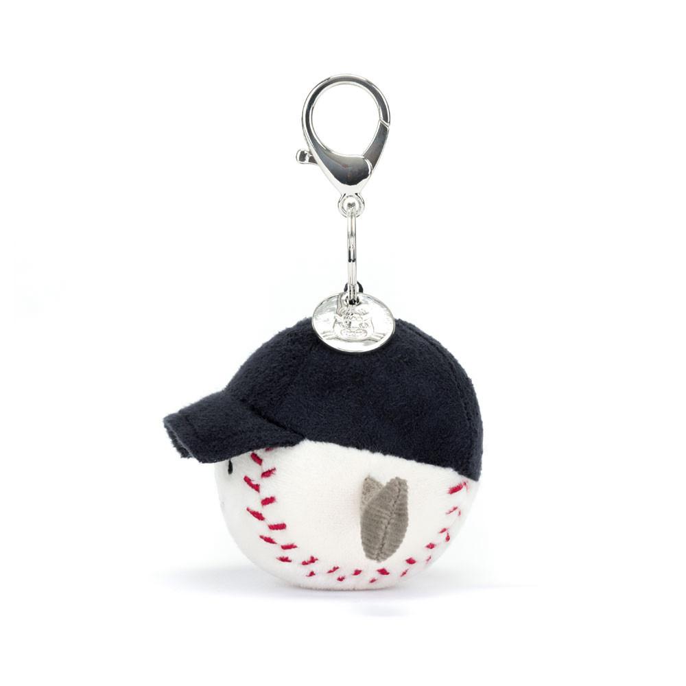 Bag Charm Jellycat Sports Baseball 12cm x 6cm x 6cm Blancos | México  5126OZMPJ