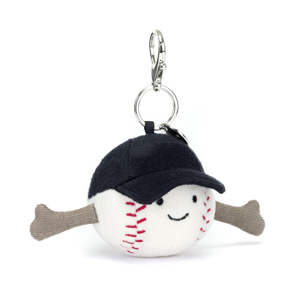 Bag Charm Jellycat Sports Baseball 12cm x 6cm x 6cm Blancos | México  5126OZMPJ