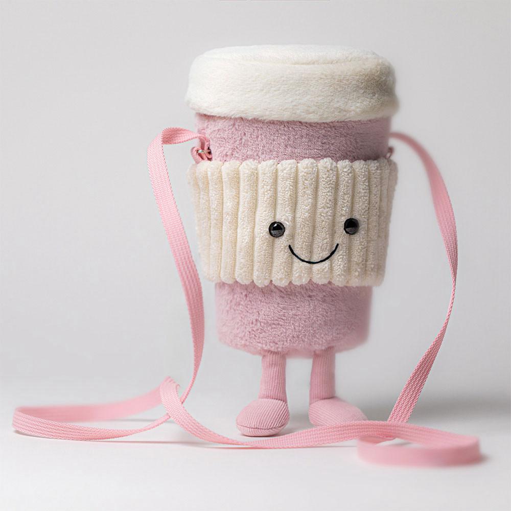 Bolsa Jellycat Coffee-To-Go 20cm x 9cm x 9cm Rosas | México  6392KFVUJ