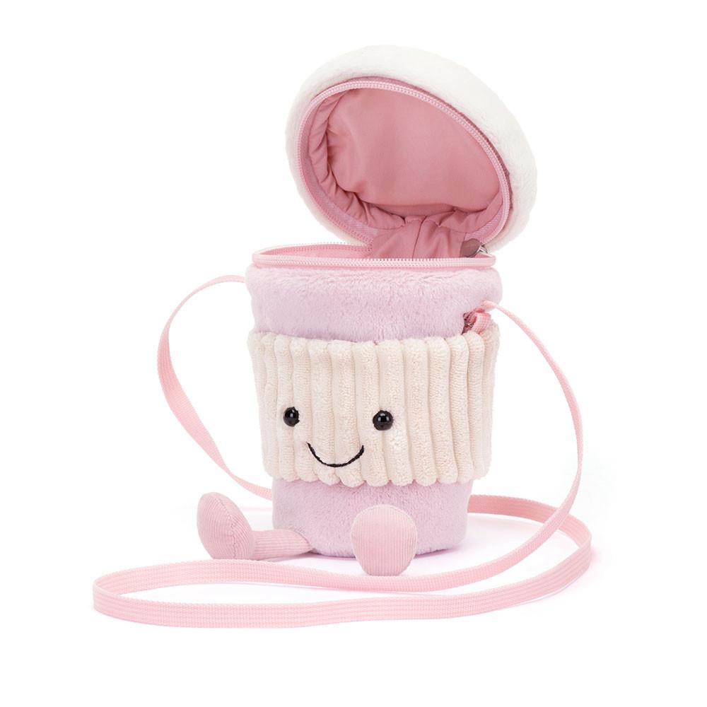 Bolsa Jellycat Coffee-To-Go 20cm x 9cm x 9cm Rosas | México  6392KFVUJ