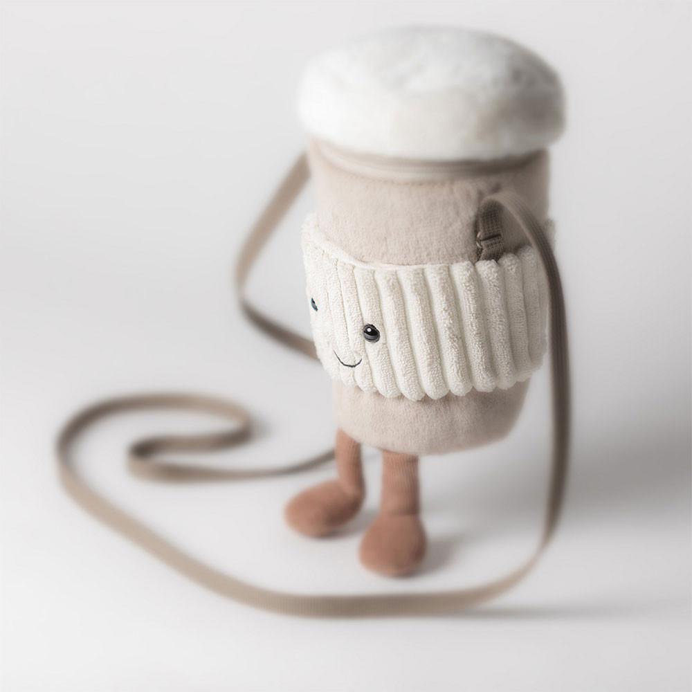 Bolsa Jellycat Coffee-To-Go 20cm x 9cm x 9cm Beige | México  5789QLNKA