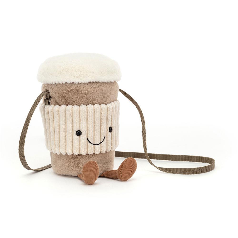Bolsa Jellycat Coffee-To-Go 20cm x 9cm x 9cm Beige | México  5789QLNKA