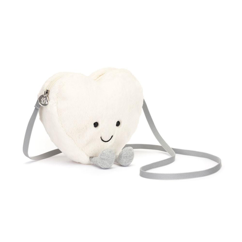 Bolsa Jellycat Cream Heart 17cm x 18cm x 5cm Blancos | México  1934GIHWY