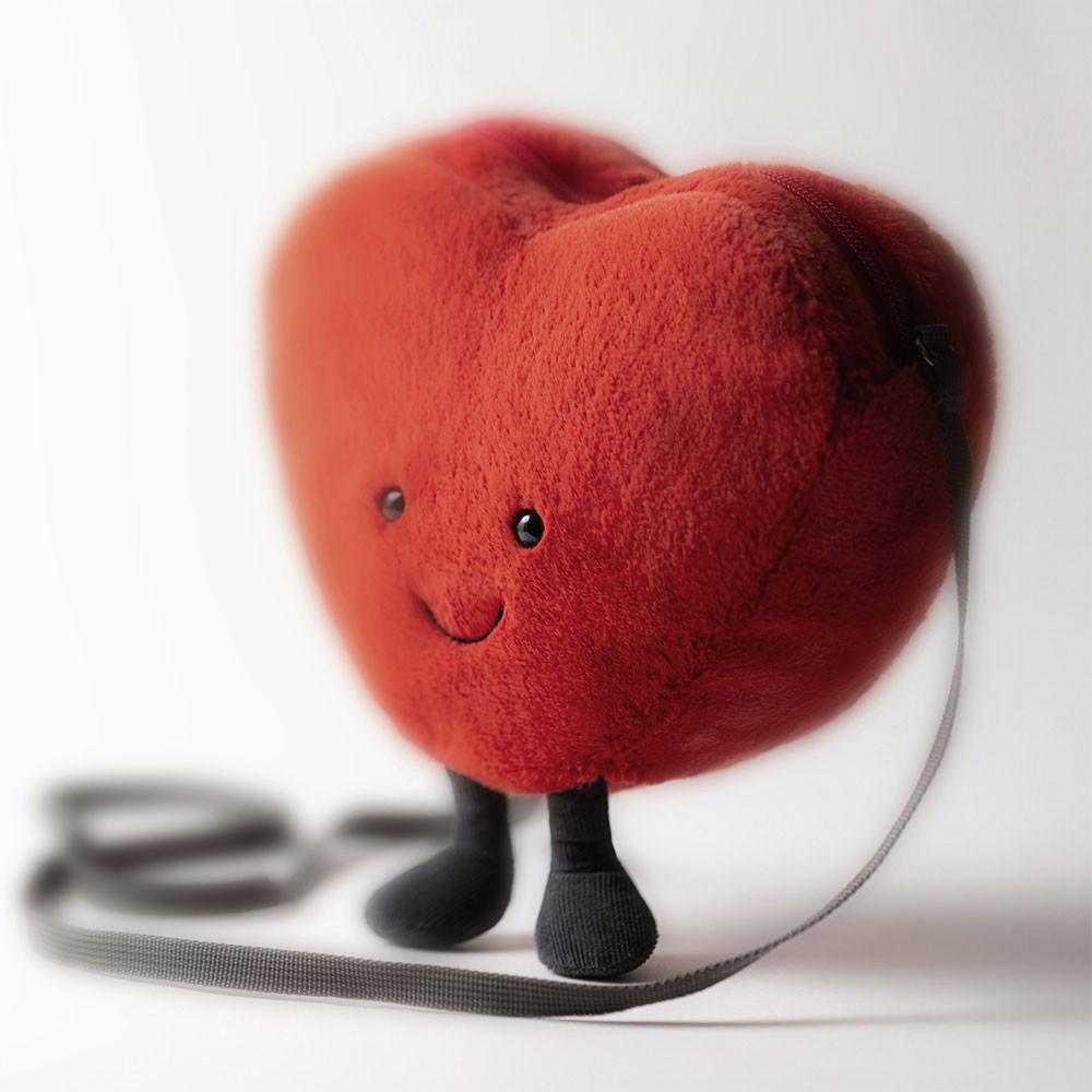 Bolsa Jellycat Heart 17cm x 18cm x 5cm Rojos | México  3281MYUQI