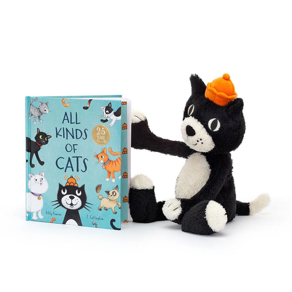 Discover Jellycat All Kinds of Cats Book and Jellycat Jack Medium Negros | México  7034MPLRQ