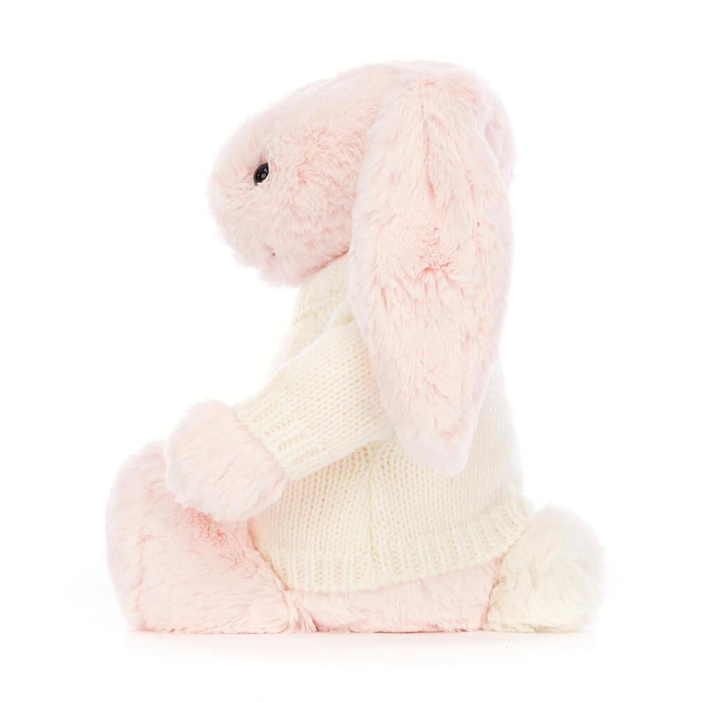Discover Jellycat Bashful Bunny with Personalised Cream Jumper 31cm x 12cm x 9cm Rosas | México  3526KEYVP