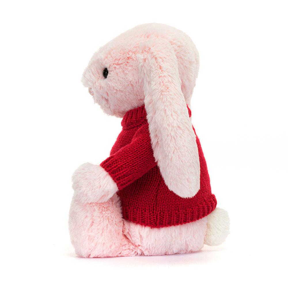 Discover Jellycat Bashful Bunny with Personalised Jumper 31cm x 12cm x 9cm Rosas | México  9741RCUFV