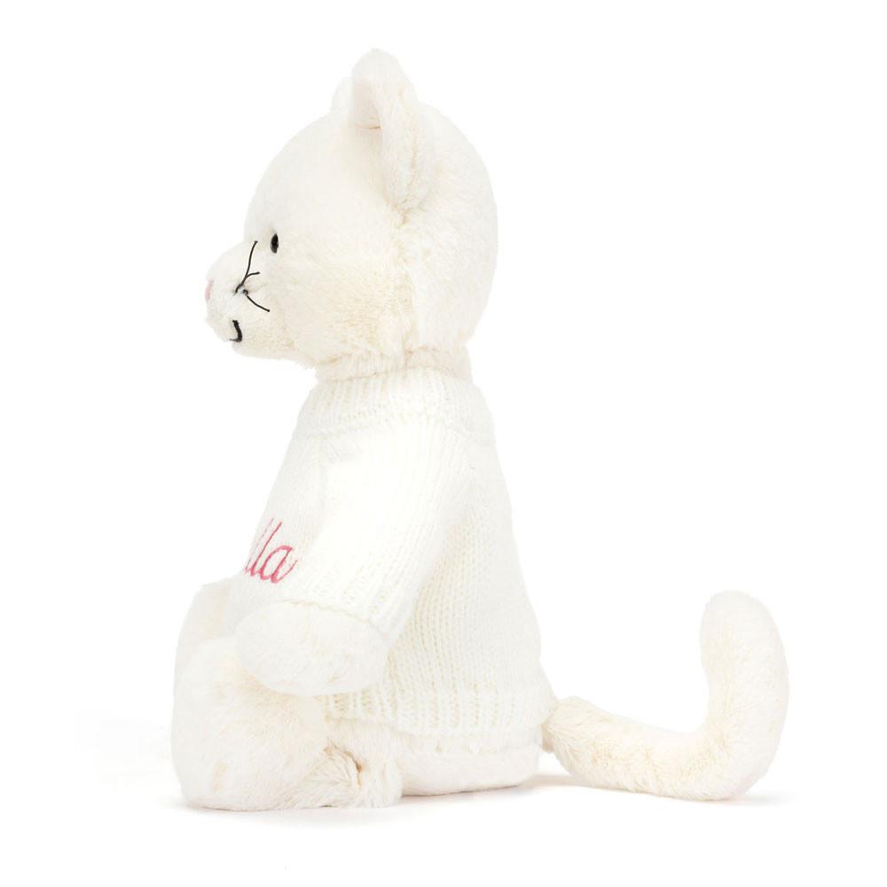 Discover Jellycat Bashful Cream Kitten with Personalised Cream Jumper 31cm x 12cm x 9cm Blancos | México  9230LZKOY