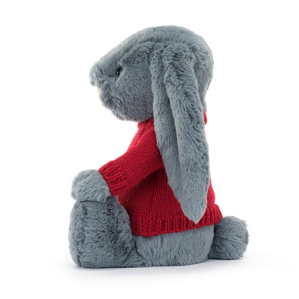 Discover Jellycat Bashful Dusky Bunny with Personalised Jumper 31cm x 12cm x 9cm Azules | México  3726GMXWN