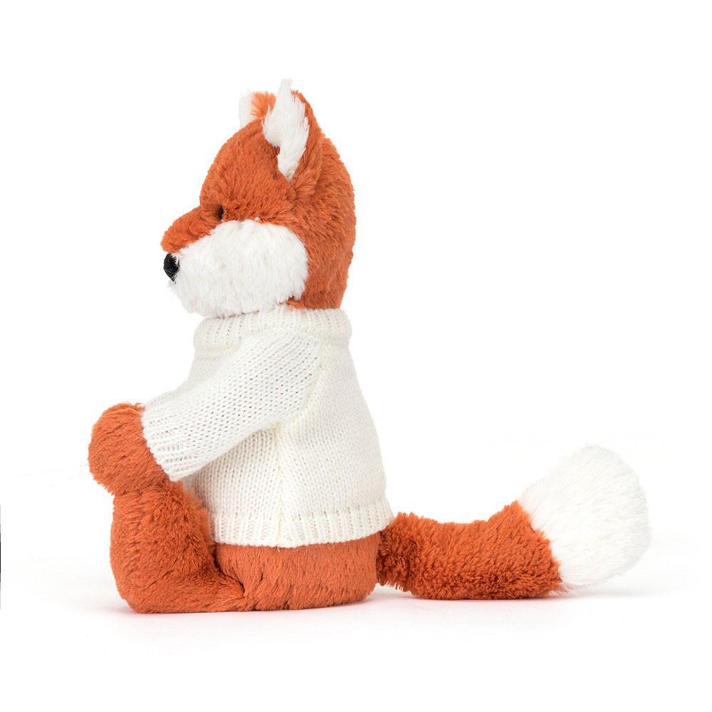 Discover Jellycat Bashful Fox Cub with Personalised Cream Jumper 31cm x 12cm x 9cm Naranjas | México  0781VGLEI