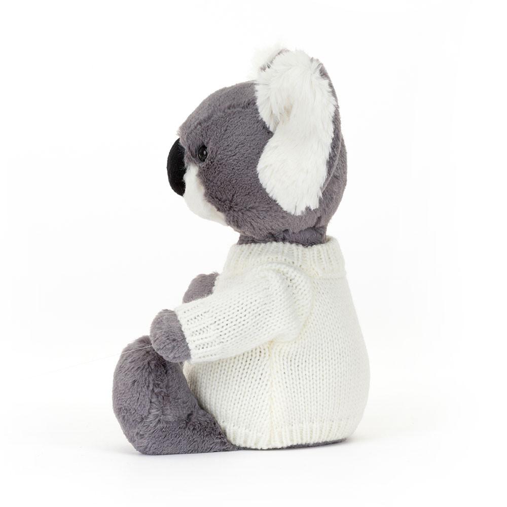 Discover Jellycat Bashful Koala with Personalised Cream Jumper 31cm x 12cm x 9cm Grises | México  6197CWVNK
