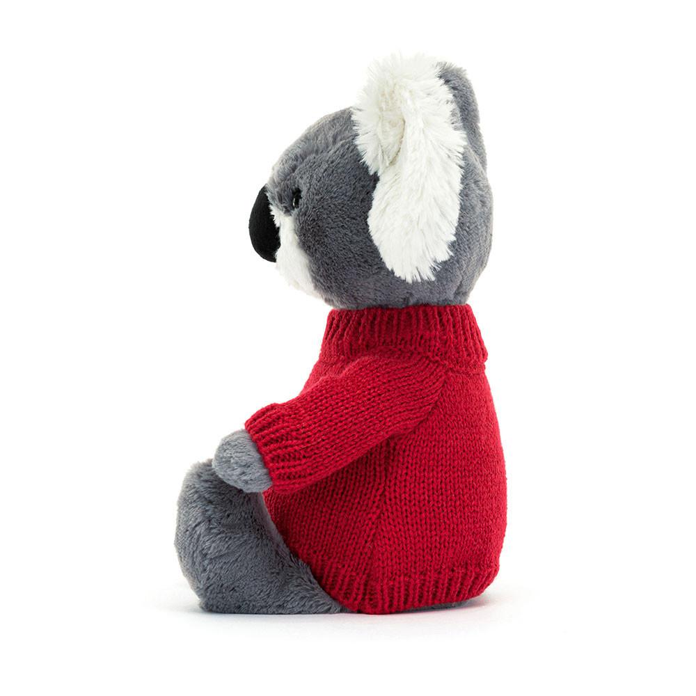 Discover Jellycat Bashful Koala with Personalised Jumper 31cm x 12cm x 9cm Grises | México  6257ORWTI