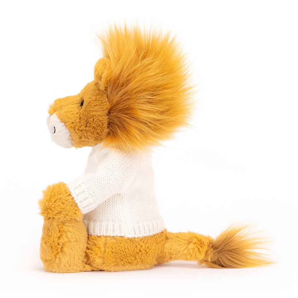 Discover Jellycat Bashful Lion with Personalised Cream Jumper 31cm x 12cm x 9cm Amarillos | México  5290JRKNS