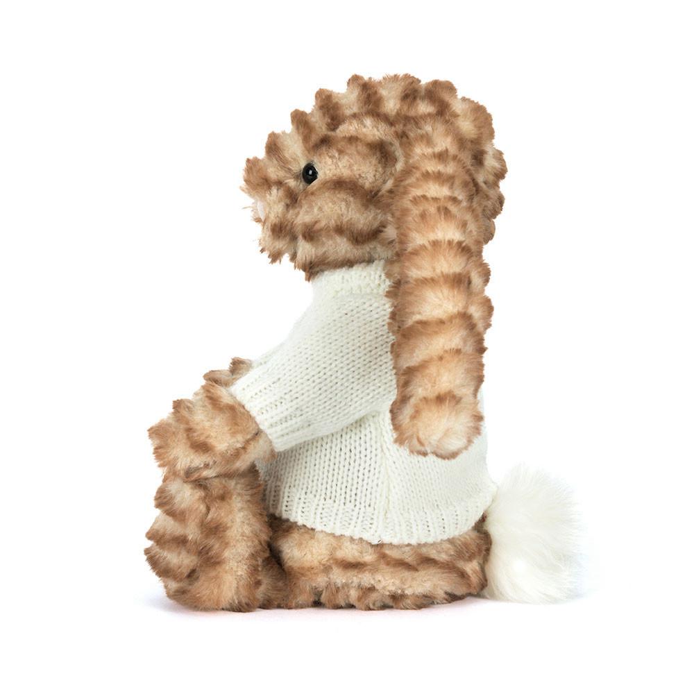 Discover Jellycat Bashful Luxe Bunny Juniper with Personalised Cream Jumper 31cm x 12cm x 9cm Marrom | México  8179XFAYB