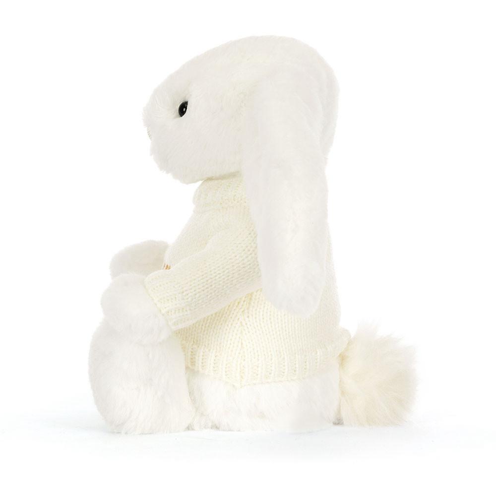 Discover Jellycat Bashful Luxe Bunny Luna with Personalised Cream Jumper 31cm x 12cm x 9cm Blancos | México  4386EQPSW