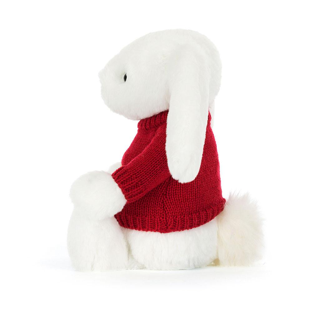 Discover Jellycat Bashful Luxe Bunny Luna with Personalised Jumper 31cm x 12cm x 9cm Blancos | México  8147GKUCD